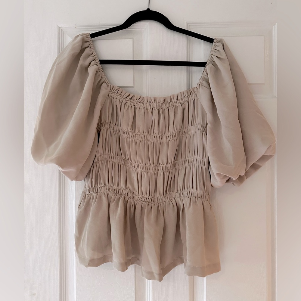 Taupe Gray top